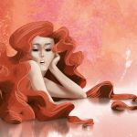 Lady in red
